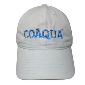 Coaqua Slideback Hat White One Size Adjustable Embroidered Fersten Worldwide